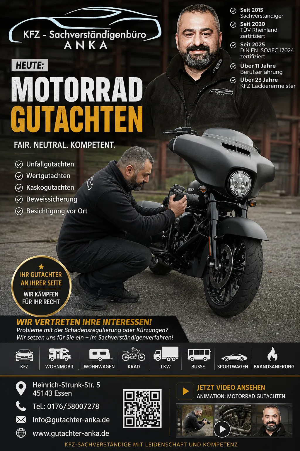 Kfz-Gutachter Essen - KFZ Gutachter & Sachverständigenbüro ANKA - Unfall- & Schadensgutachten