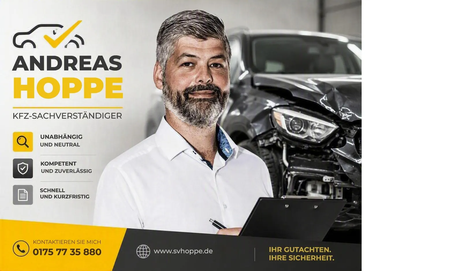 Kfz-Gutachter Sasbach - Dipl.-Ing. Andreas Hoppe - Schadengutachten