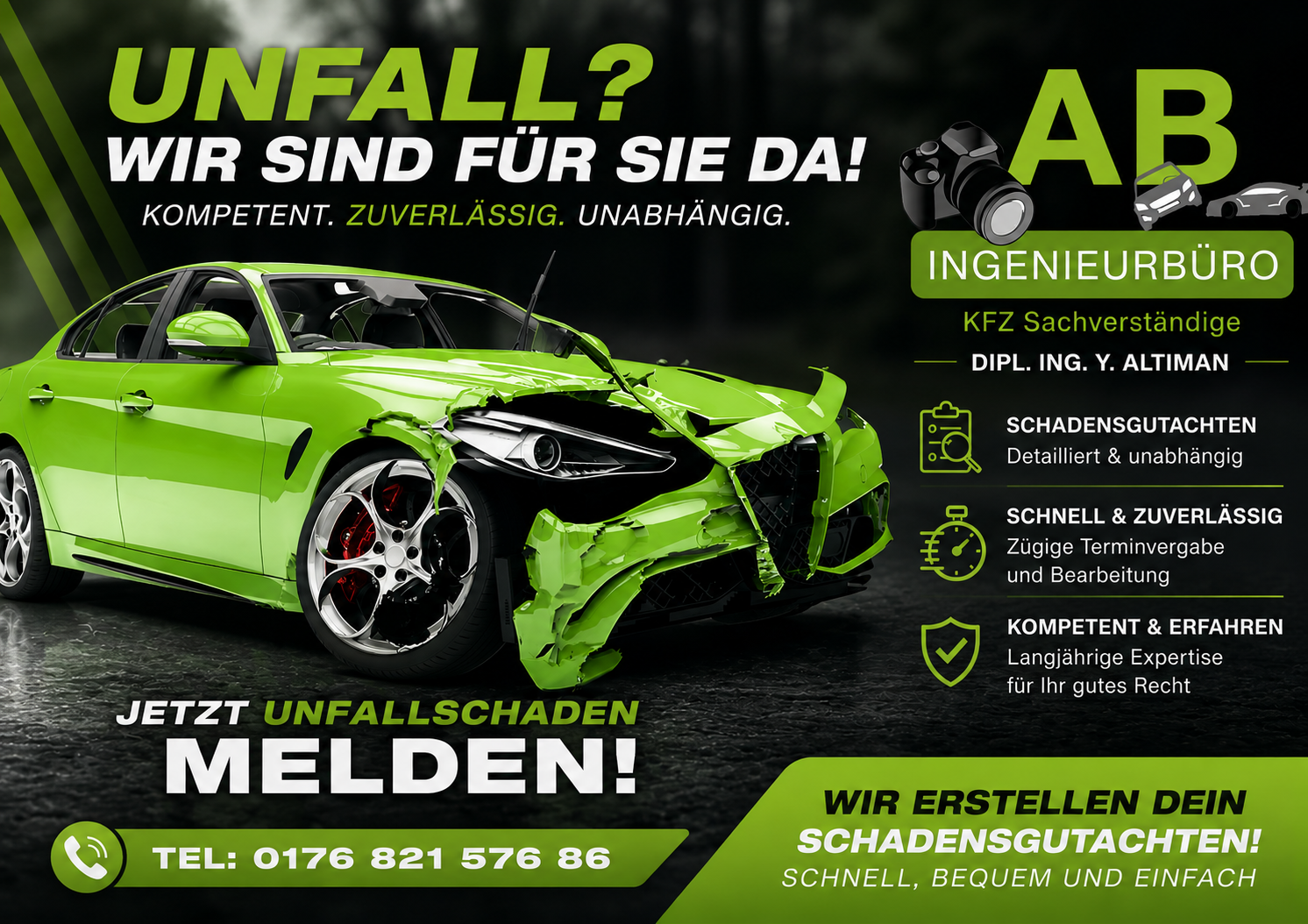 Kfz-Gutachter München - AB Ingenieurbüro GmbH - Schadengutachten